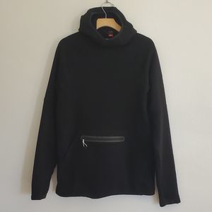 686 Glcr Knit Tech Fleece Hoody Black Polyester Long Sleeve Thumbhole Pullover